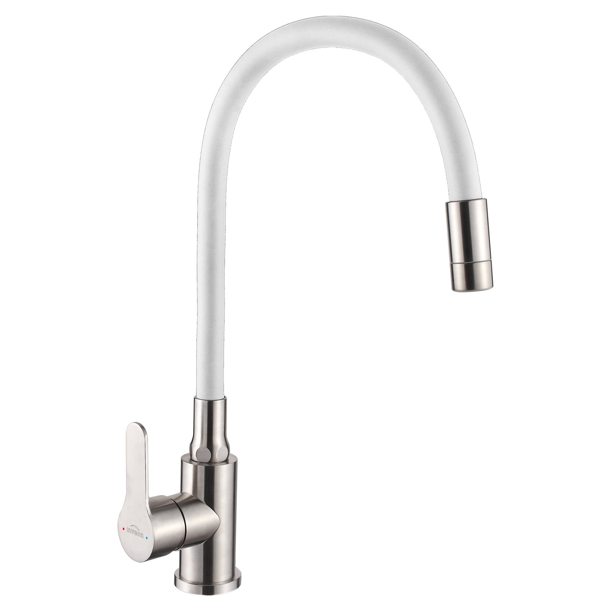 Köksblandare Movento Vit-Inox Matt med Flexibel Pip