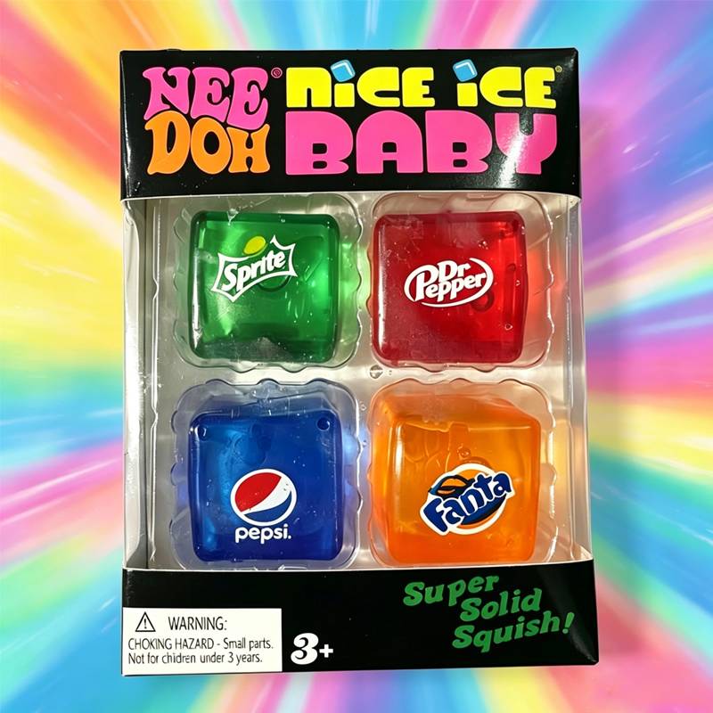 New Set /Squishy Needoh /Nice Cube Schylling /Sensory Stress Reliever Fidget Tool Toy Anxiety Focus Sensory Cube Adults Kid Gift
