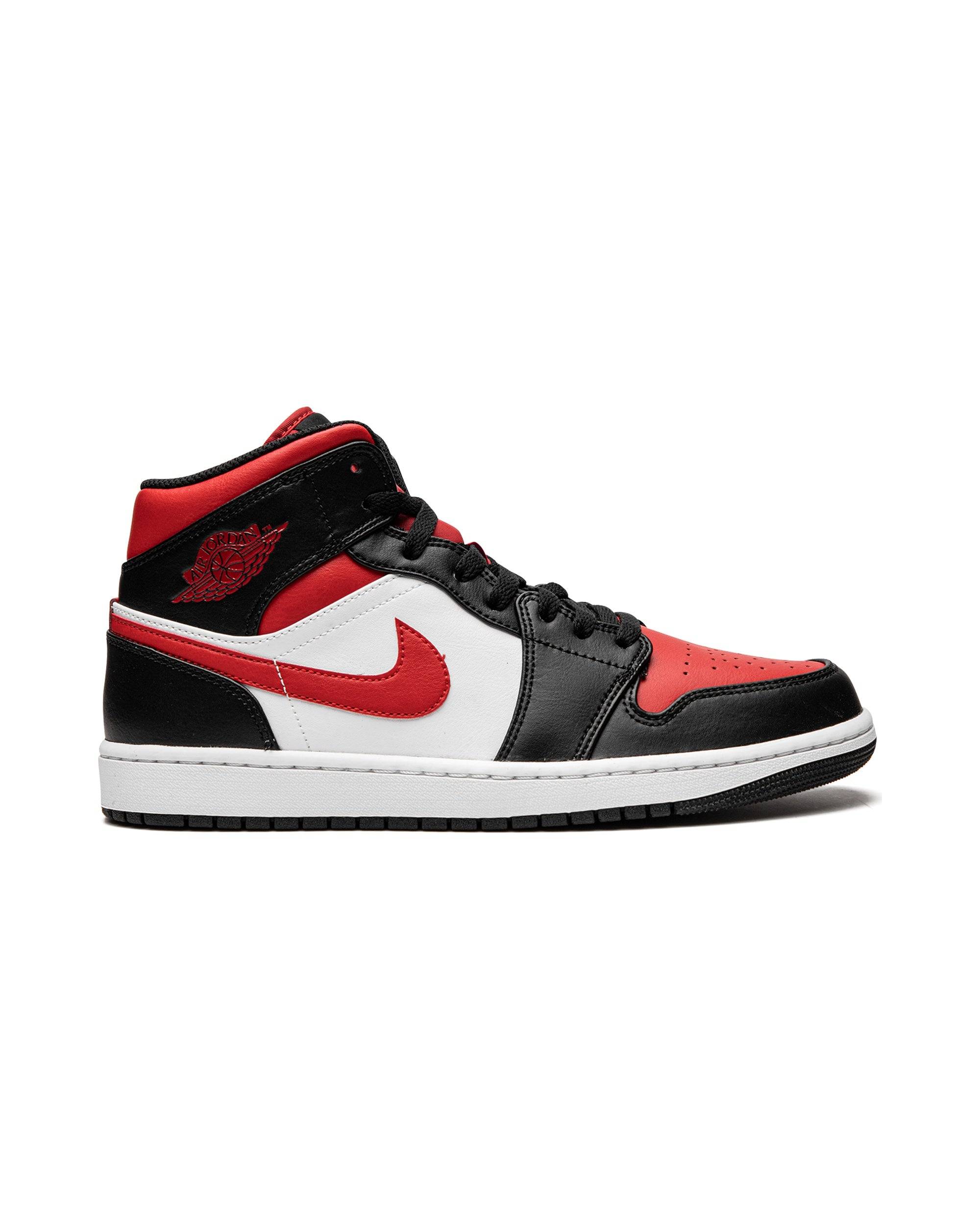 Jordan 1 Mid White Black Red (2022) - 36