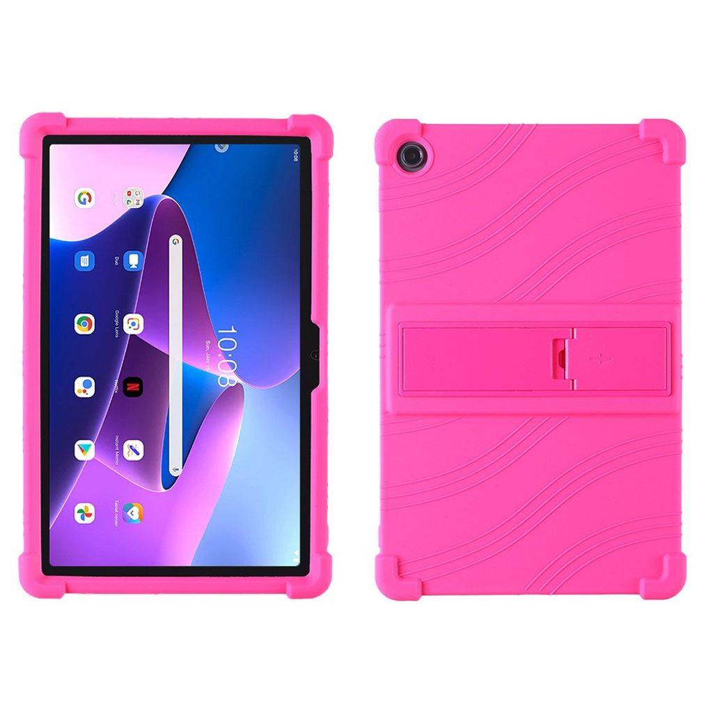 Lenovo Tab M10 Plus (3rd Gen) cover med et stativ- Pink