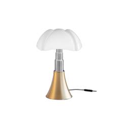 Martinelli Luce - Pipistrello Medium Table Lamp Brass - Dimbar - Bordslampor - Gae Aulenti - Guld