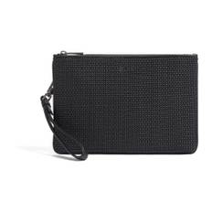 Zegna, Accessoarer, unisex, ONE Size, Läder, Vävd Läder Clutchväska