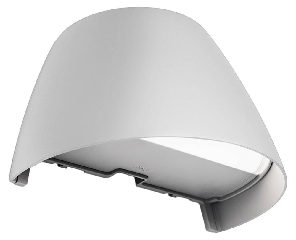 VÄGGLAMPA PLEJD LED NER 14,3CM GRÅ