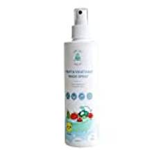 Naturlig fruktrengörare spray frukt och grönsakstvätt, fri från fosfater, 250 ml