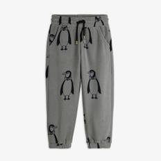 Mini Rodini Penguin Fleece-bukser Grey  Grey 128/134 cm  Grå  128/134 cm  mand