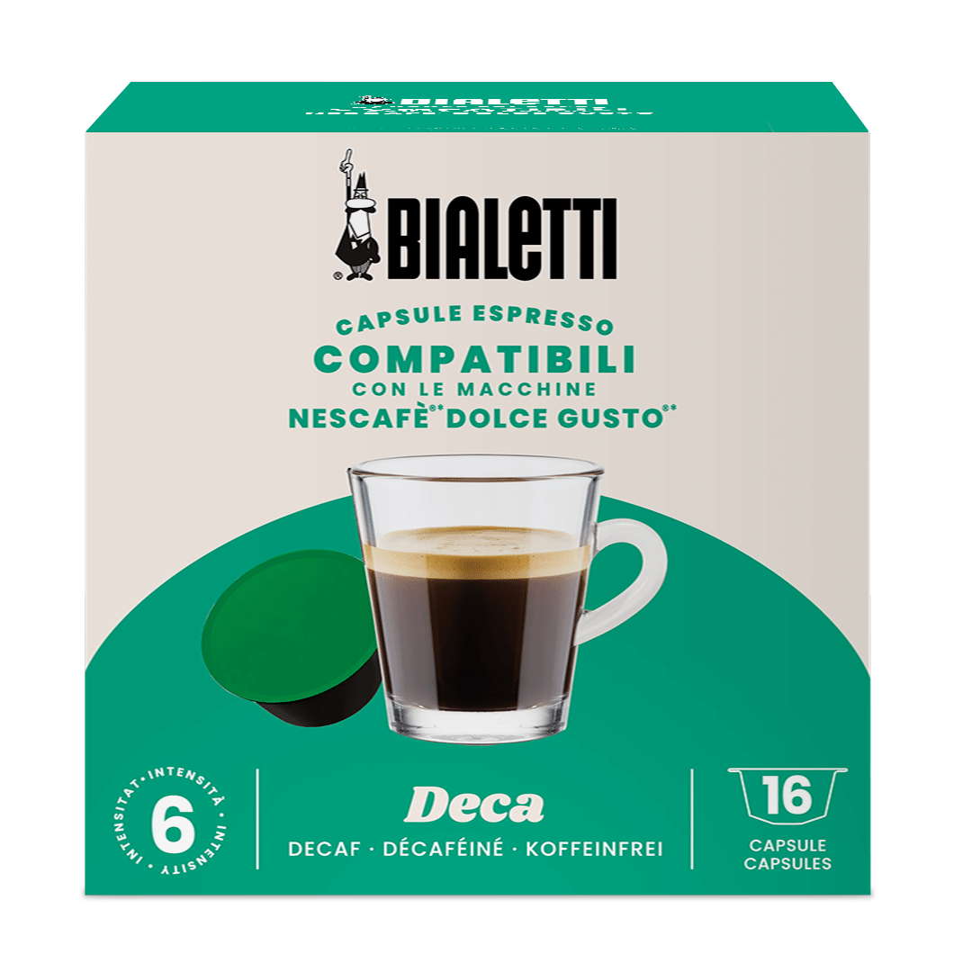 Bialetti Dolce Gusto Compatible Capsules - 6 Pack (6g x 96) / Decaf (6 Pack (6g x 96))