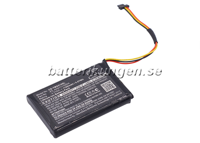 Batteri till TomTom GO 510 mfl