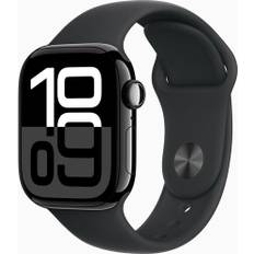 Apple Watch Series 10 Aluminium 42 mm (2024) | GPS | jet black | Sportband S/M | svart
