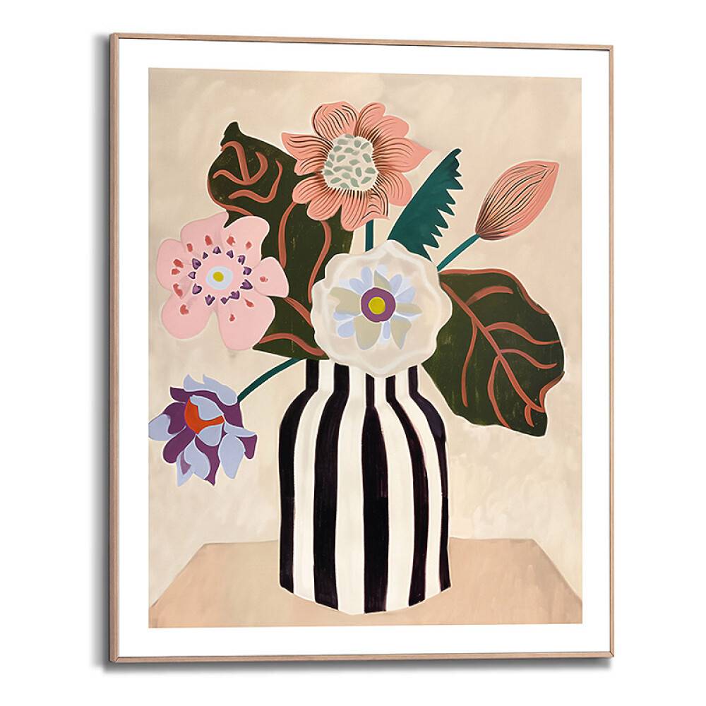 TAVLA REINDERS FUNKY VASE SLIM FRAME 40X50CM TRÄ