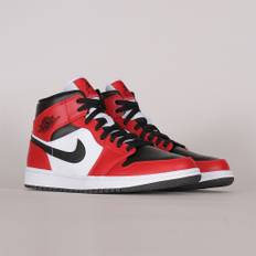 Air Jordan 1 Mid Black Gym Red (554724-069)