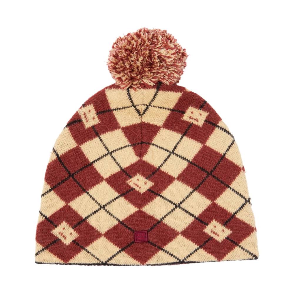 Acne Studios - Argyle Mössa med Ansikte Accessoarer - Herr - ONE Size - Polyester
