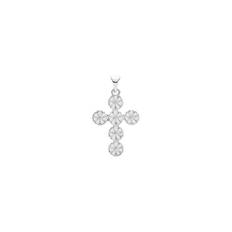 Sølv kors med margueritter 20 x 15 mm fra Lund Copenhagen