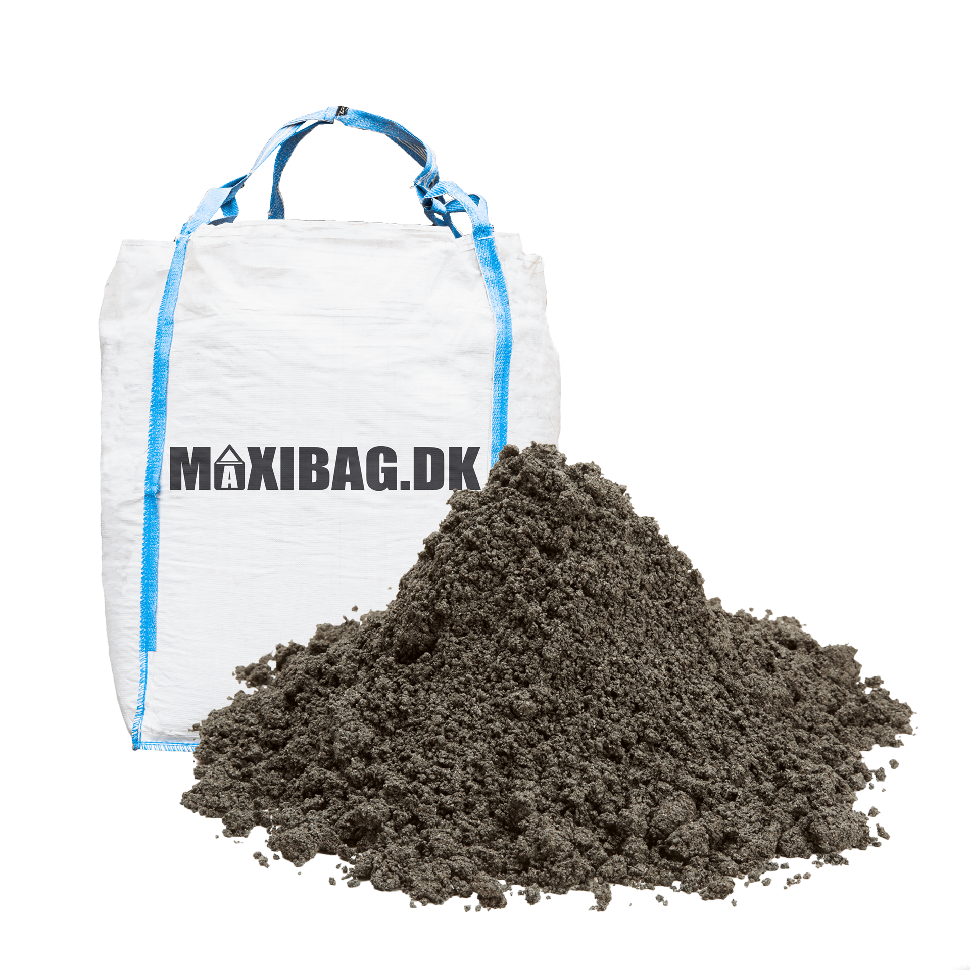 Sort stenmel - 0,30 m³ (500 kg.) i minibag
