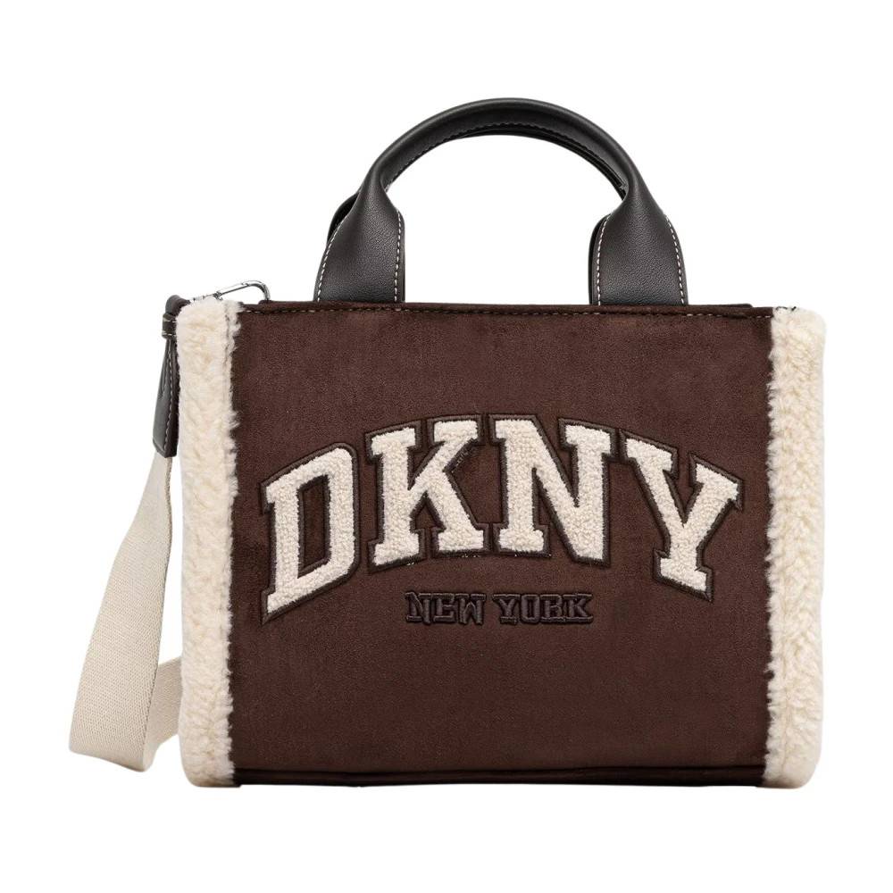 DKNY Hadlee Small Logo Tote - Tasker - Dame - Brun - ONE SIZE - Uld