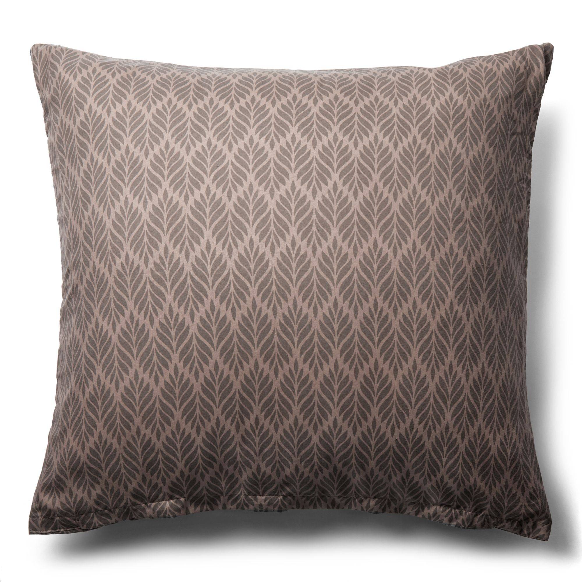 Pudebetræk 60x63 cm - Microfiber - Brunt mønster