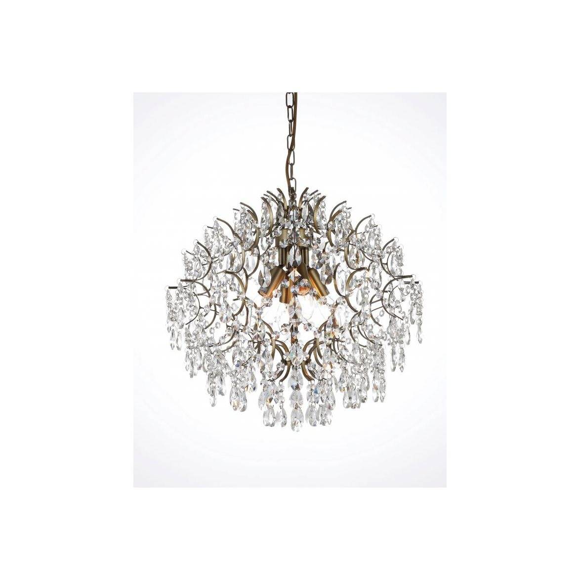 Norrsken Design Kristallkrona Kate Antikmässing 48cm