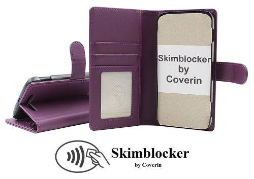 Skimblocker iPhone 7/8/SE 2nd/3rd Gen. Plånboksfodral (Lila)