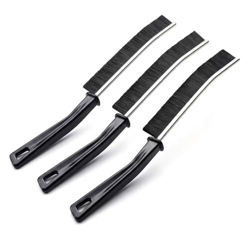 Fogborste, delad rengöringsborste med hård borste, multifunktionell fogborste badrum, crevice Cleaning Brush för klinkergolv kök badrum (3 stycken)
