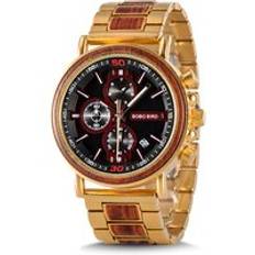 BOBO BIRD Chronograph Luxury Watch Custom Wristwatches Gold Watches Men Wrist