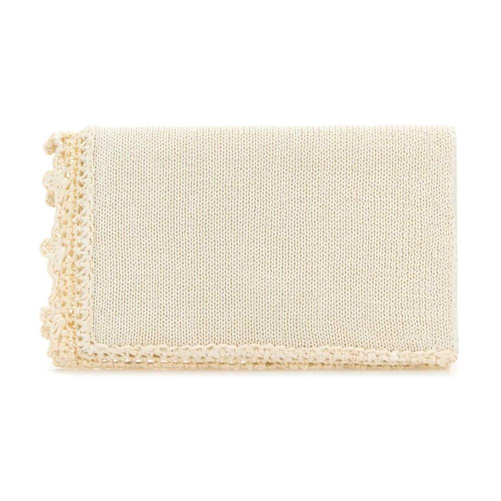 JW Anderson Hæklet Elfenbensfarvet Clutch Håndtaske - Tasker - Dame - Beige - ONE SIZE -