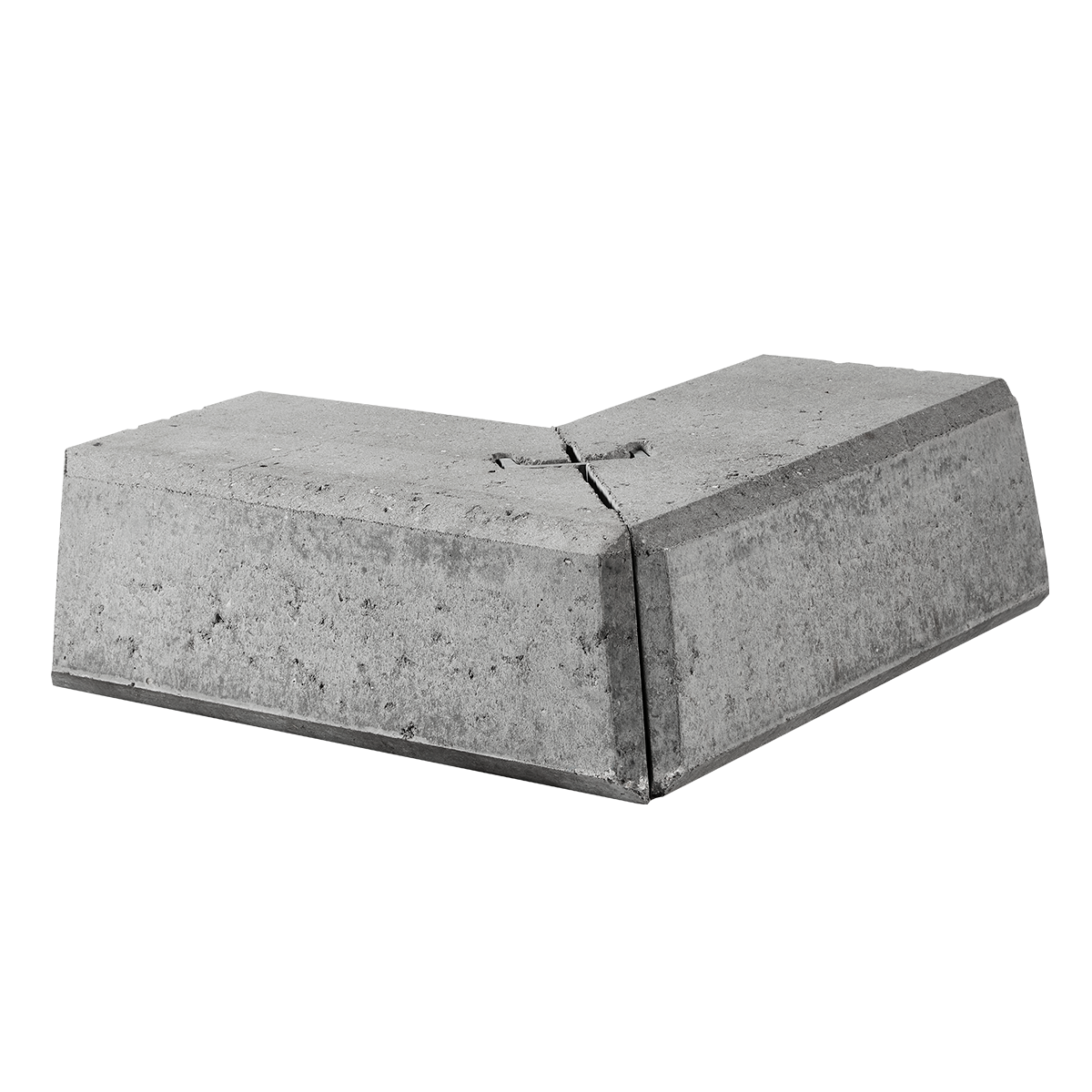 IBF Danblokke hjørner Type 3 51x51x27x17 cm Jylland/Fyn / Grå