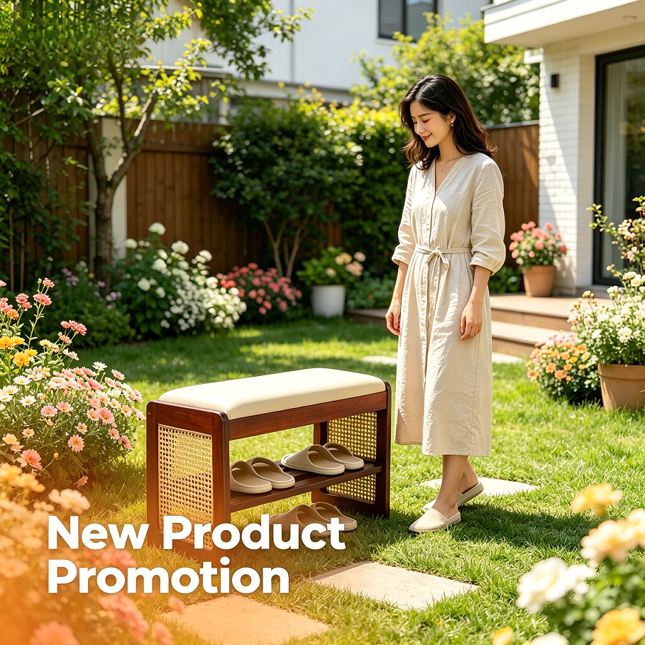 Solid Wood Shoe Bench Shoe Bench with Storage Space Shoe Bench for Hallway, Living Room Entrance Hall With Cushion For Backyard Hallways Living Rooms Entrance Halls