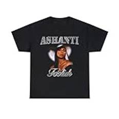 Ashanti Foolish 2000s RnB Star Unisex Heavy Cotton Tee Black 3XL