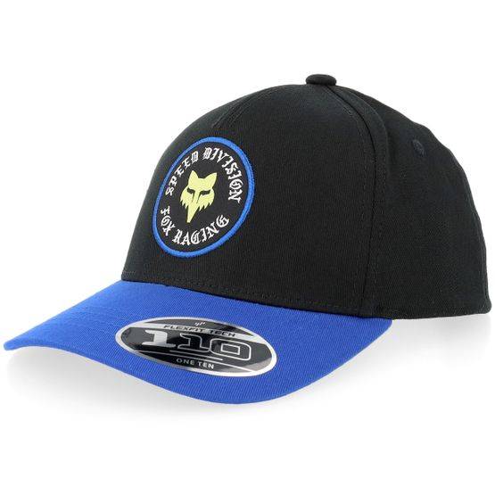 Fox - Svart adjustable Keps - Kids Badge Hat Black/Royal 110 Adjustable @ Hatstore