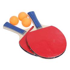 2 Ketsjere 3 Bolde Bordtennis Padlebold Sæt Med Dobbeltsidet Pips I Håndtryk Ping Pong Padle Sæt Til Indendørs Udendørs Spil