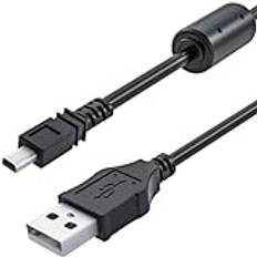 Ersättande USB-kabel laddning och dataöverföring för Sony Cyber-Shot DSC-W320 DSC-W530 DSC-W520 DSC-W510 DSC-TF1, DSC-W710, DSC-W730, DSC-W800, DSC-W810, DSC-W830 digitalkamera