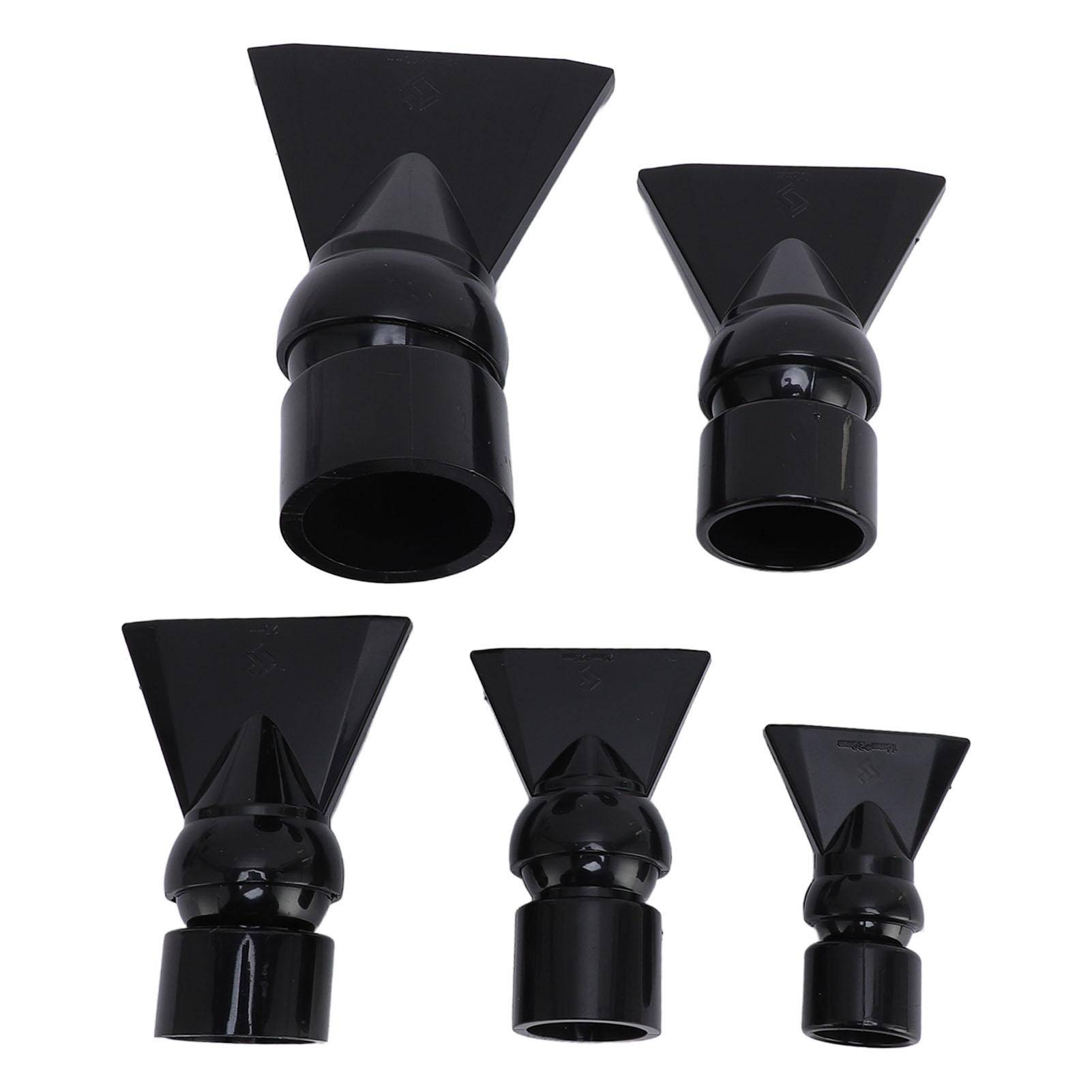 5 st Akvarium Anknäbbsmunstycken Set Robust Plast Förhindrar Snabbt Vattenflöde Vattenutlopp för Akvarium svart