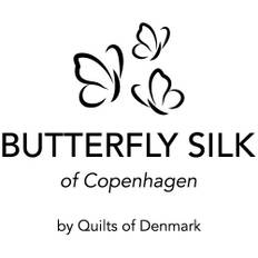 Silkelagen - Faconlagen  180x200 cm - Blå - 100% Silke - Butterfly Silk