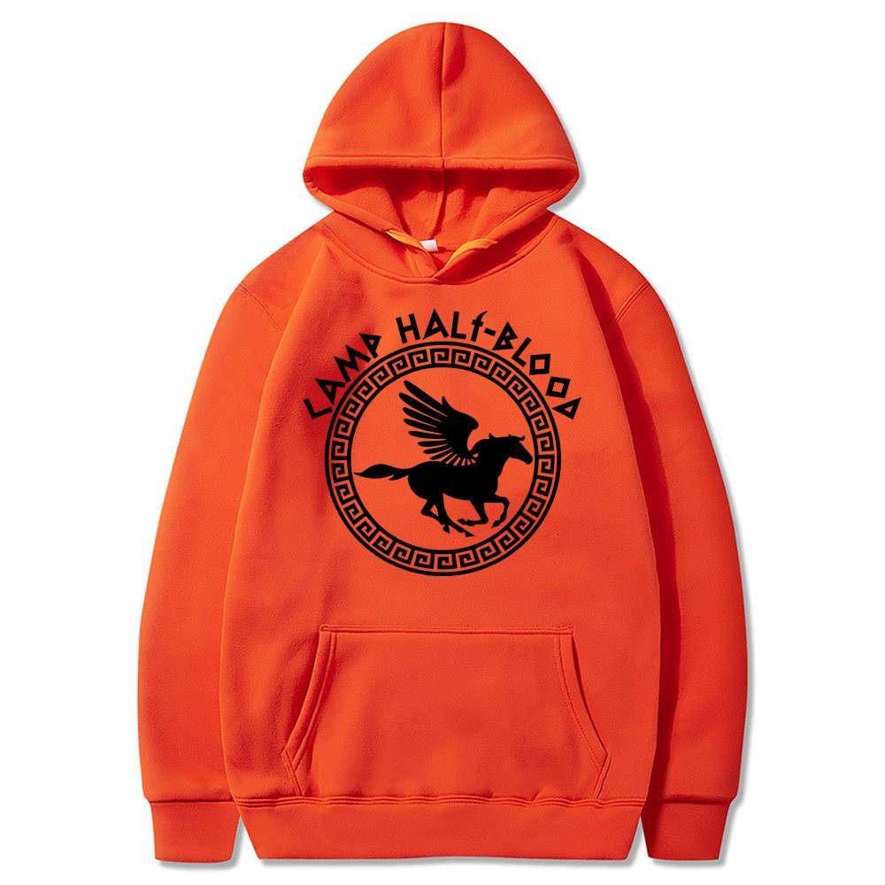 Retro Percy Jackson och Olymperna SPQR Huvtröja Camp Half-Blood Pullover Unisex Hipster Topp Trendig Magisk Halloween Huvtröjor Gåva cm