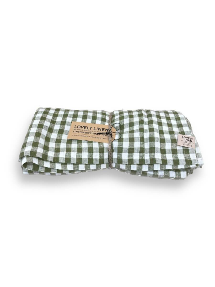 Misty Dug Square Jeep Green - Lovely Linen - 145x380.