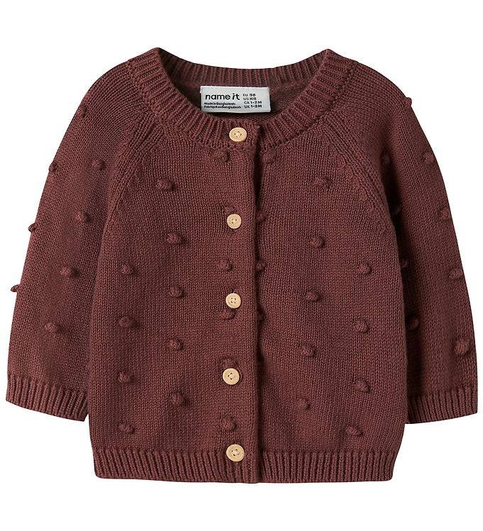 Name It Cardigan - NbfNasha - Stickad - Wild Ginger - Name It - 62 - Cardigan