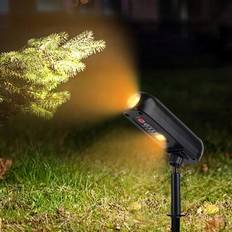 1 st 5000 lumen utomhus soldrivet ljus, vattentätt IP65 solar powered mark stake ljus, sol vägg ljus, ljus solar lampa för trädgård, gångväg, gård, ut - Svart (Paket med två,Paket om fyra,Solar spotlight)