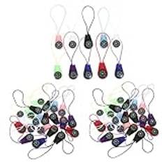 MILISTEN 30 St Lanyard Kompass Överlevnad Mini Kompass Backpacking Survival Armband Camping Bärbar Vandring Kompass Kompasser Mini Ficklampa Kompass Nyckelring Nyckelring Kompass