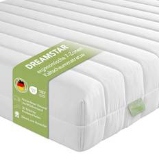 DREAMSTAR Ortopedisk kallskummadrass Easy Flex, 7 zoner, Öko-Tex-certifierad, hårdhetsgrad 2 och 3 (H2 och H3), rullmadrass, 16 cm tjock, tillverkad i EU, 120 x 200 cm