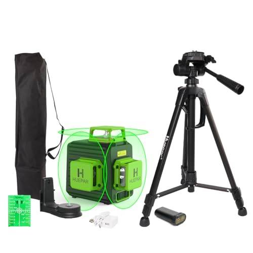 3x360° Kreuzlinienlaser mit Stativ, Huepar Laser Wasserwaage, B03CGTP