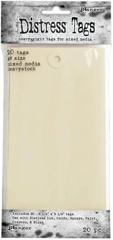 Tim Holtz Distress Heavystock Tags #8 (20 pack)