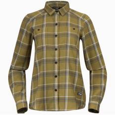 Bergans Tovdal shirt dam Olive green/Dark green mud check