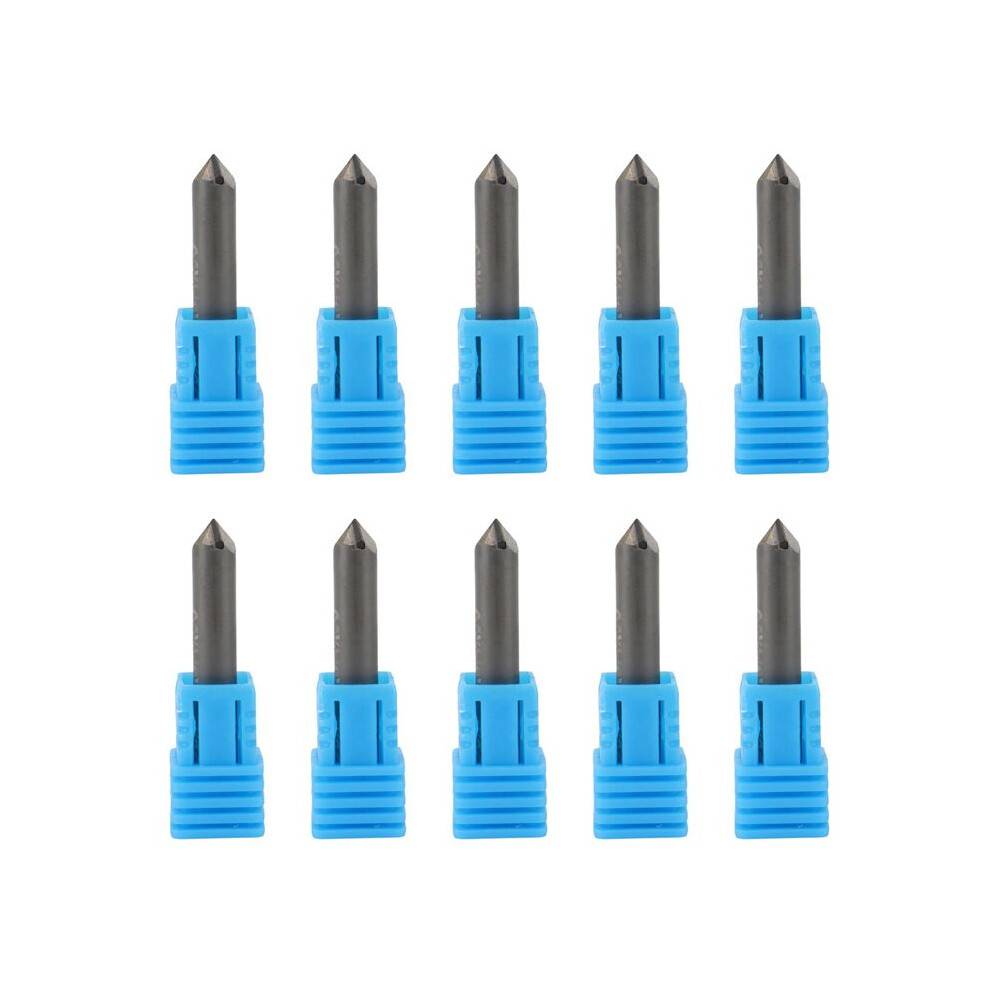 10X PCD Diamond Engraving Bits Engraver Stone Carbide Milling Cutter Granite Marble D6XL40X90degreeX0.4
