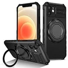 Phone Case Kompatibel med iPhone 11 Pro-fodral, med 360° roterbart magnetiskt ringfodral, [Stabil stativ & ringhållare] Stötsäkert, repskyddande telefonfodral Compatible with iPhone 11 Pro Smartphone