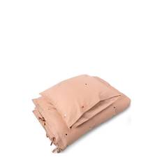 Filibabba Junior Bedlinen – Embroidered Cool Summer Design – Frapp Korall