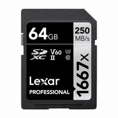 Lexar Professional SDXC Class 10 UHS-II U3 V60 1667x 64GB