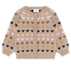 Hust & Claire - Organic HCCamilla striktrøje - Beige - str. 6 år/116 cm