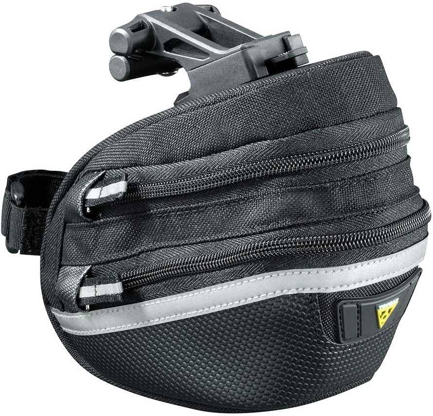 Sadelväska Topeak Wedge Pack II Quickclick medium 0.95-1.25 l svart - Svart (M)