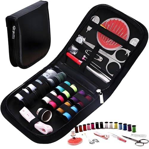 Reise-Nähset,Nähset Grundausstattung,Sewing Kit,enthält Nähgarn, Nadeln, Schere,nähzubehör,Knöpfe usw,Sewing Kit für Erwachsene, Anfänger, Familien, Reisen und Notfälle