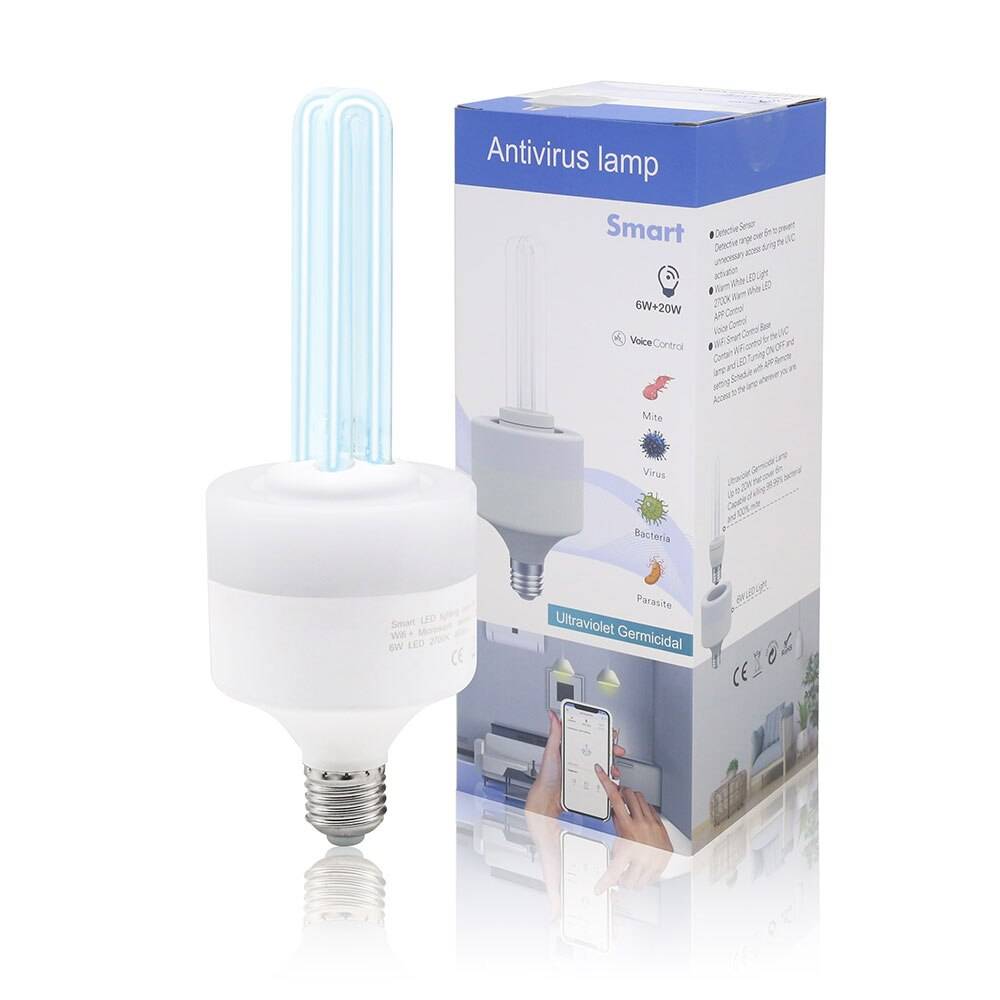 Wifi glödlampa lampa & led e27 smart body sensor google home alexa