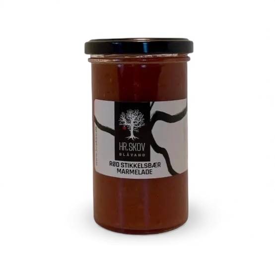 Hr. Skov - Rød stikkelsbær marmelade - 290g.